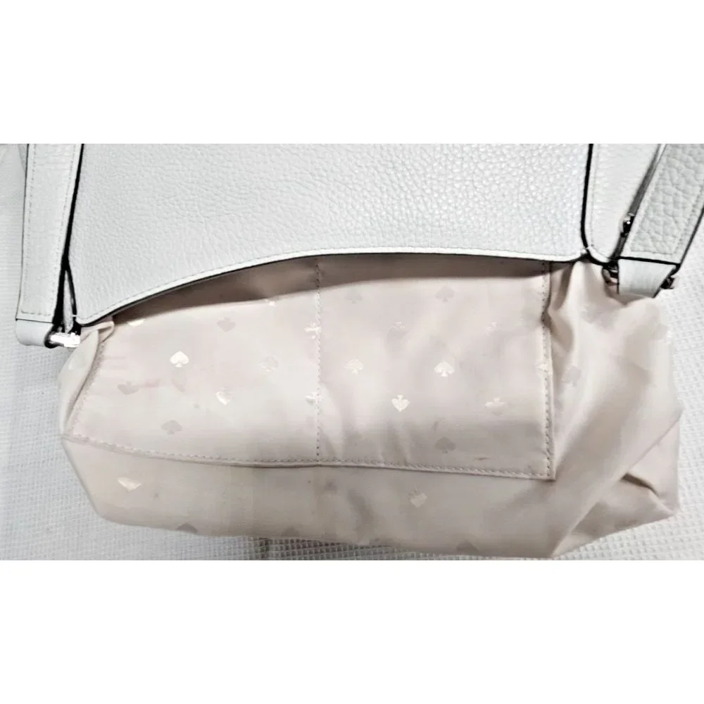 Kate Spade Leila 3 compartments light‎ blue leather double handle shoulder bags